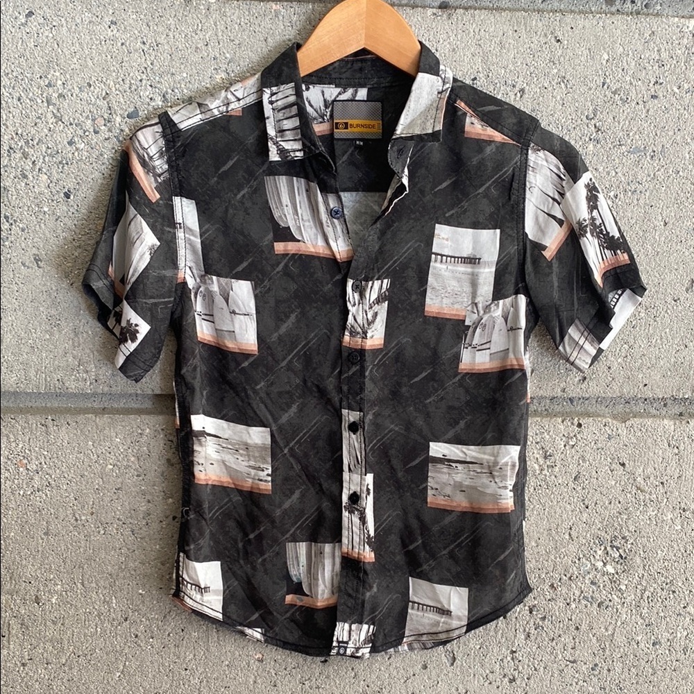 Kids M Burnside “Surf Photo” Button Up